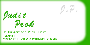 judit prok business card